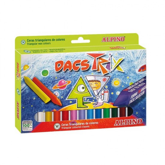 ALPİNO DA-00125 MUM BOYA DACSTRIX ÜÇGEN 12 RENK