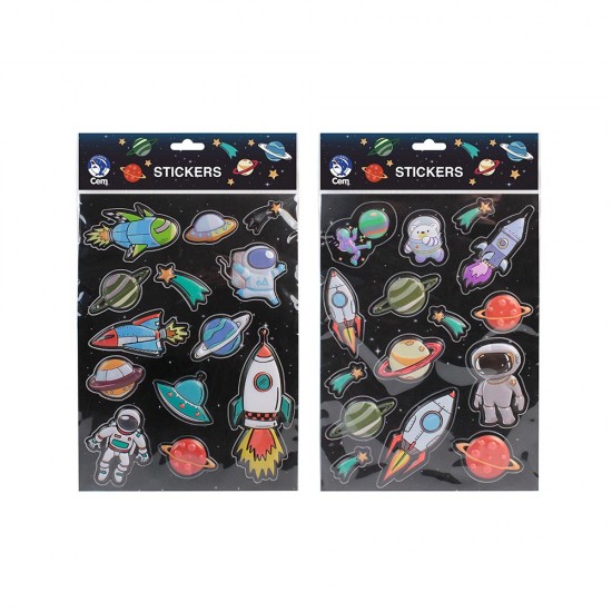 DOLPHİN SPC-4673 UZAY 3D STICKER