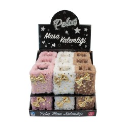 DOLPHİN PP-621 PELUŞ MASA ÜSTÜ KALEMLİK DESENLİ