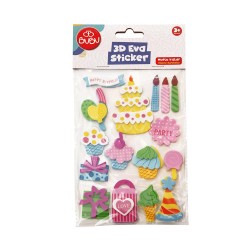 BU-BU STS015 3D EVA STICKER 24LÜ