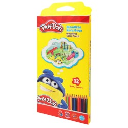 PLAY-DOH PLAY-KU029 KURUBOYA WOODFREE 12 RENK