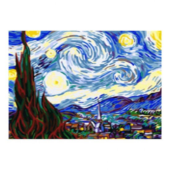 CEOART TN0003 40X50 NUMARALI TUVAL GÖKYÜZÜ