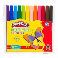 PLAY-DOH PLAY-KE005 KEÇELİ KALEM 2MM 12 RENK