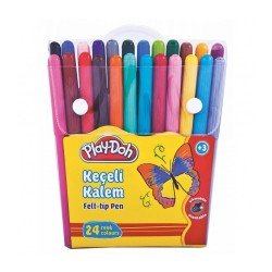 PLAY-DOH PLAY-KE006 KEÇELİ KALEM 2 MM 24 RENK