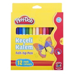 PLAY-DOH PLAY-KE007 KEÇELİ KALEM 5MM KARTON KT 12 RENK