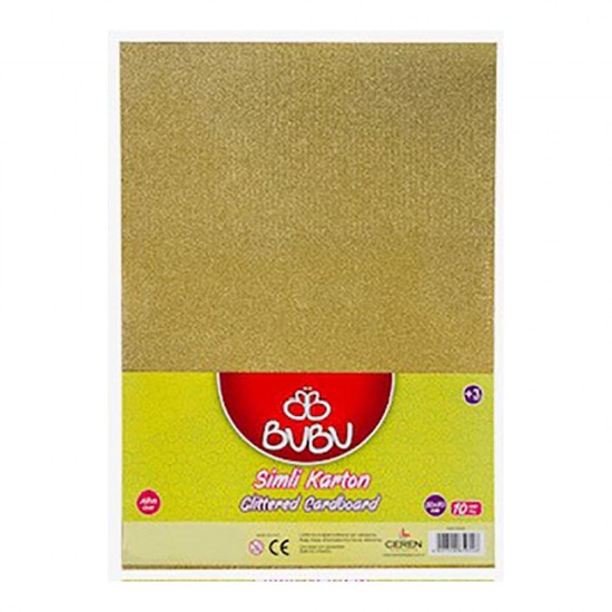 BU-BU FK0005 FON KARTONU SİMLİ 50X70 ALTIN 10LU
