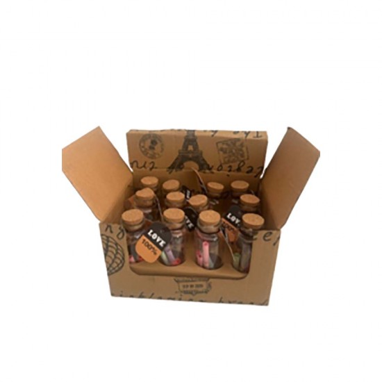 MARLA RH010 MİNİ CAM VAZOLAR 12Lİ KT