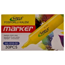 MARLA ML 518-30 FOSFORLU KALEM 30LU KT
