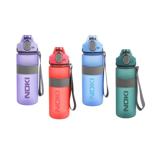 NOKİ T-0121 KIDS SU MATARASI TRİTAN AUTO KPK  SOFT TOUCH ASKILI 750ML