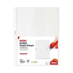 NOKİ 4830 DELİKLİ POŞET DOSYA XL A4 100LÜ