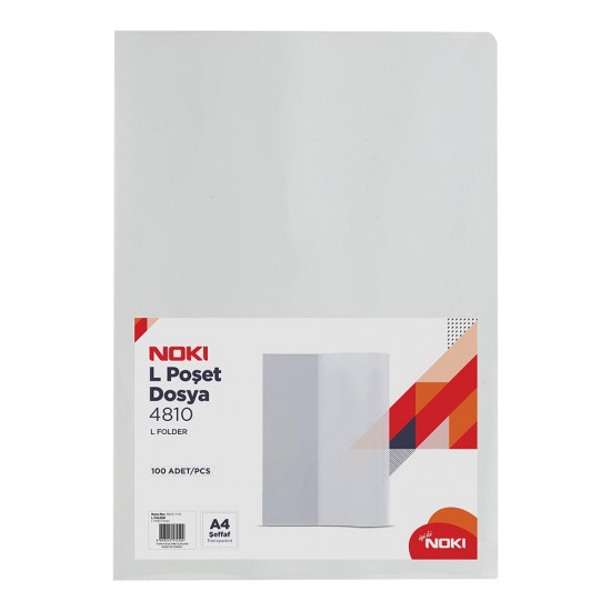 NOKİ L POŞET DOSYA A4 100LÜ 4810-110