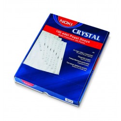 NOKİ 4830-CR DELİKLİ POŞET DOSYA KRİSTAL A4 100LÜ