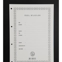 DİLMAN 1303 CARİ HESAP KLASÖR YEDEĞİ A4