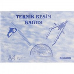 DİLMAN 2113 TEKNİK RESİM KAĞIDI A4 YATAY