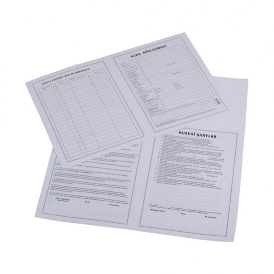 DİLMAN 3018 KİRA KONTRATI 100LÜ PK