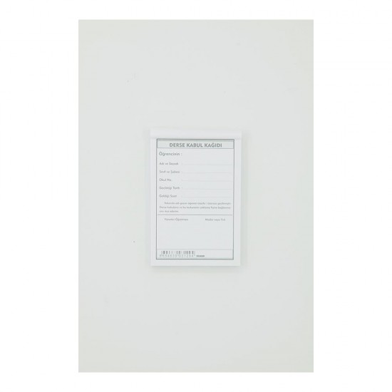 DİLMAN DERSE KABUL KAĞIDI