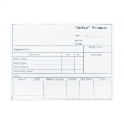 DİLMAN 4021 TAHSİLAT MAKBUZU 2X50 3 NÜSHA OTOKOPİLİ