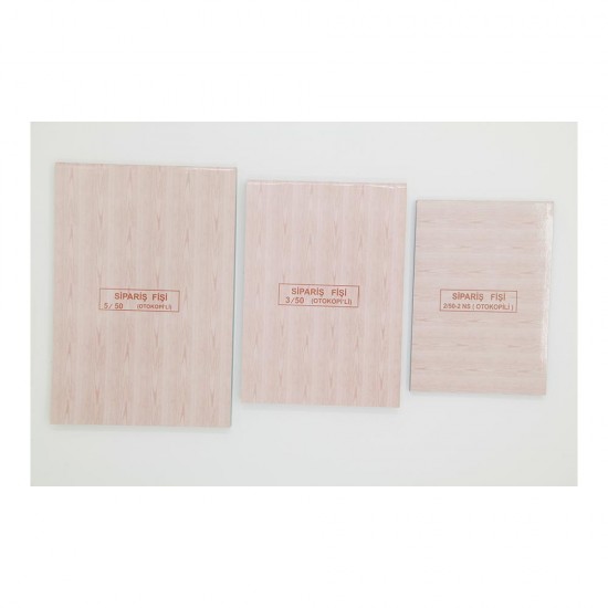 DİLMAN 4213 SİPARİŞ FİŞİ 1X50 2 NÜSHA OTOKOPİLİ