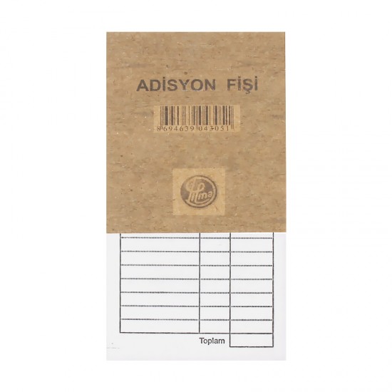 DİLMAN 4310 ADİSYON FİŞİ YENİ