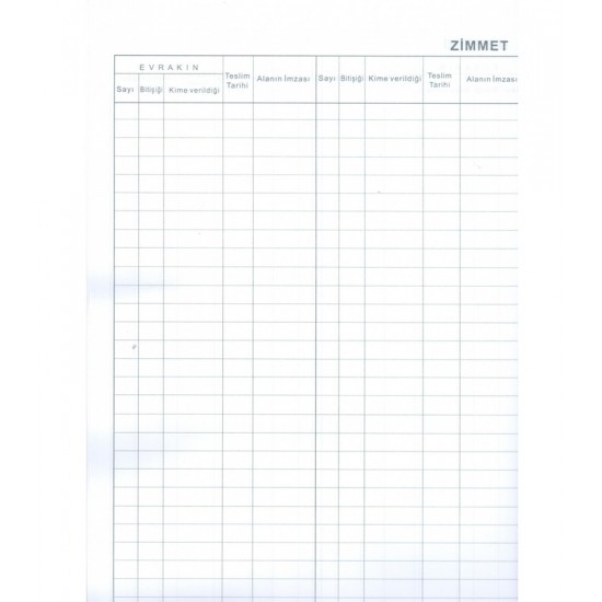 DİLMAN 5053 ZİMMET DEF CİLTLİ 96YP
