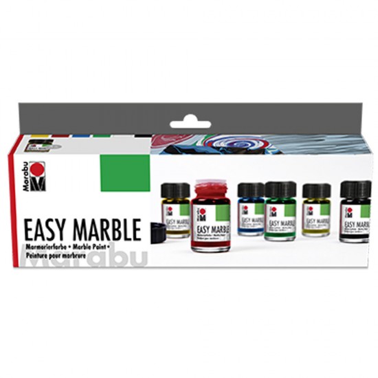 PONART MA-130500087 MARABU EASY MARBLE EBRU BOYASI SETİ 6 RENK