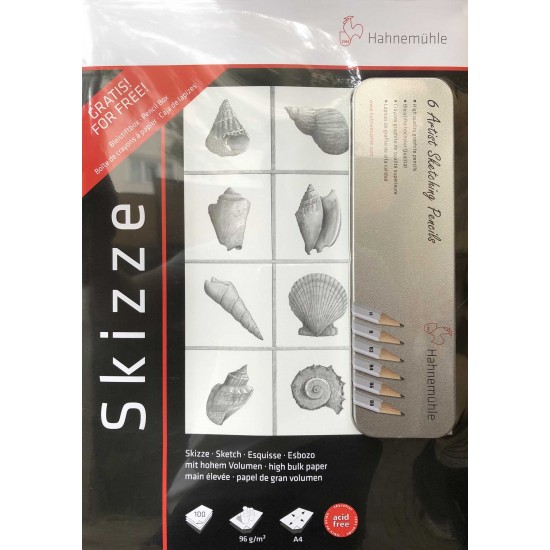 PONART HM10-650-040 KALEMLİ ESKİZ BLOK SET 2AD A4 150GR 50YP