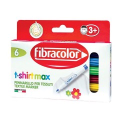 FİBRACOLOR 10565TS006SE T-SHİRT MARKER 6 RENK
