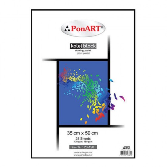 PONART PHM20-128 KOLEJ BLOK RESİM DEF 35X50 28YP