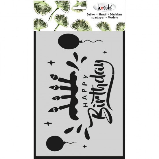 KOSİDA KS2-304 STENCİL 20X30 DOĞUM GÜNÜ