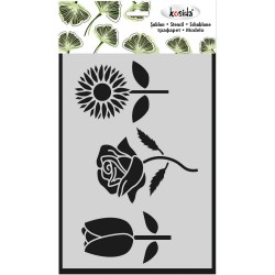 KOSİDA KS2-328 STENCİL 20X30 ÇİÇEK BAHÇESİ