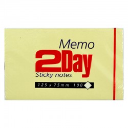 2 DAY 75X125MM YAP.NOT KAĞIDI 100YP
