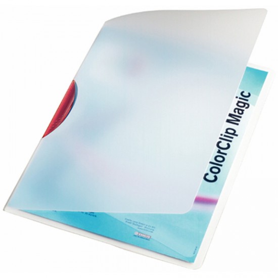 LEITZ 4174-25 COLOR CLİP MAGİC DOSYA KIRMIZI