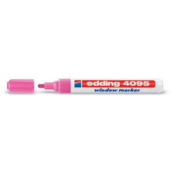 EDDİNG CAM KALEMİ 4095-69 FOSFORLU PEMBE