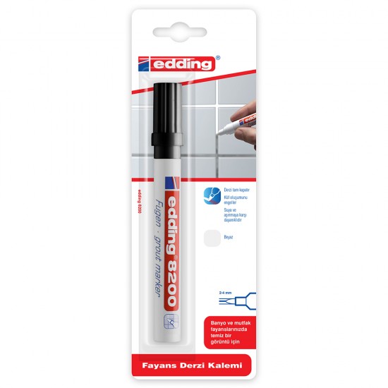EDDİNG FAYANS KALEMİ 8201-01 SİYAH 2+1