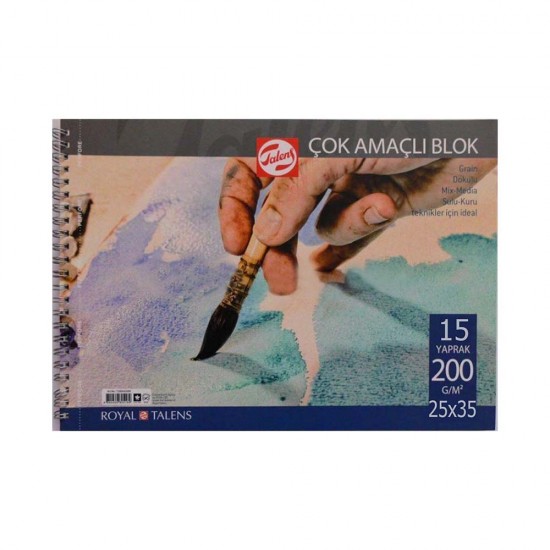 TALENS 0355015 ÇOK AMAÇLI RESİM BLOKLARI 200GR