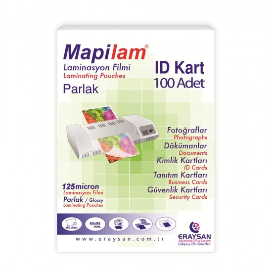 MAPİ 102 12 14 LAMİNASYON PARLAK 65X95 125MİC