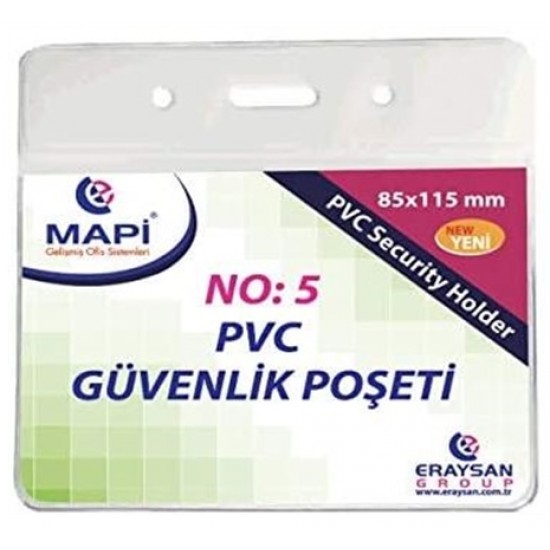 MAPİ 910 10 35 PVC POŞET GÜVENLİK BOY 85X115MM 80X100MM