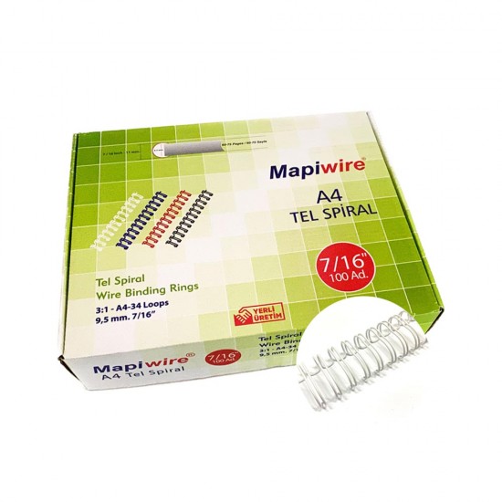 MAPİ 210 05 00 KUTU TEL SPİRAL 7/16 BEYAZ
