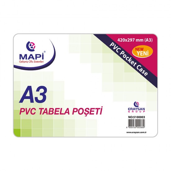 MAPİ 510 00 03 A3 TABELA POŞET A3