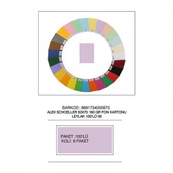 ALEX ALX-1006 FON KARTONU 160GR 50X70 NO:06 LEYLAK