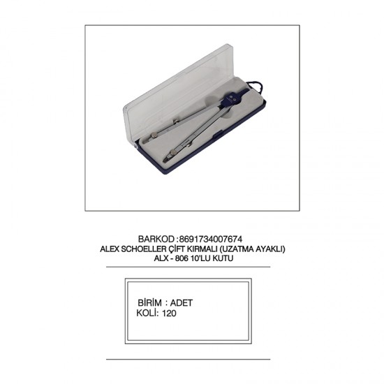 ALEX ALX-806 PERGEL ÇİFT KIRMALI