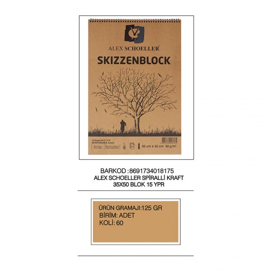 ALEX ALX-1175 SPR KRAFT RESİM DEF 35X50 15YP