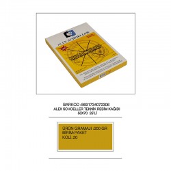 ALEX ALX-2306 TEKNİK RESİM KAĞIDI 50X70 200GR 25Lİ