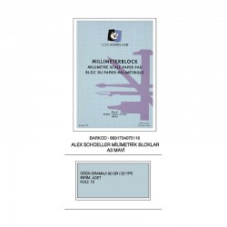ALEX ALX-0116 MİLİMETRİK BLOK A3 20YP MAVİ