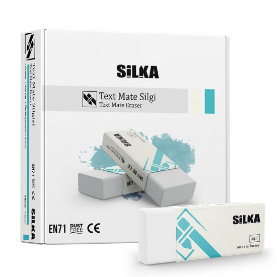 SİLKA ART-1 TEXT MATE BEYAZ SİLGİ 20Lİ KT