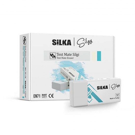 SİLKA SG-2 TEXT MATE BEYAZ SİLGİ 24LÜ KT