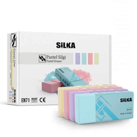 SİLKA ART-45 PASTEL RENKLİ SİLGİ 30LU KT
