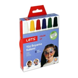 LETS L6806 YÜZ BOYAMA KALEMİ 6 RENK