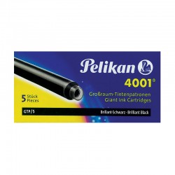 PELİKAN 4001 GTP/5 D.KALEM DEV KARTUŞU 5Lİ SİYAH