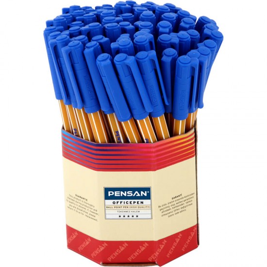 PENSAN 1010 TÜKENMEZ KALEM OFİSPEN 60LI MAVİ